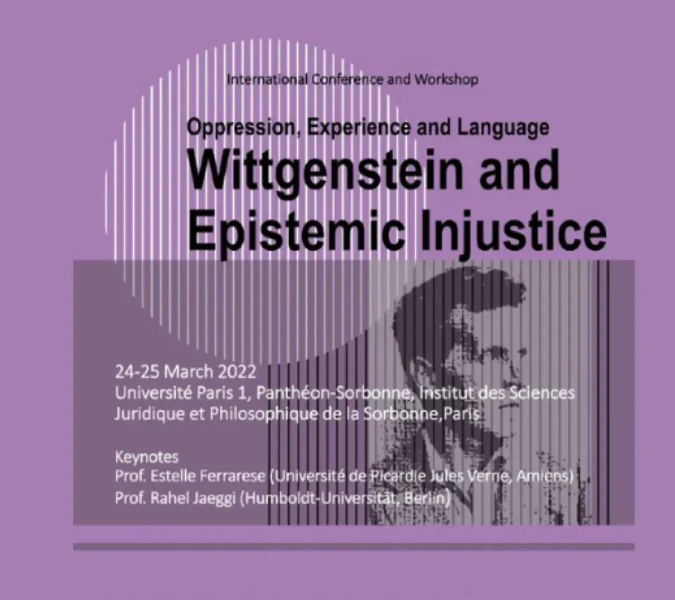 Bannière Oprression, Experience and language. Wittgenstein and Epistemic injustice